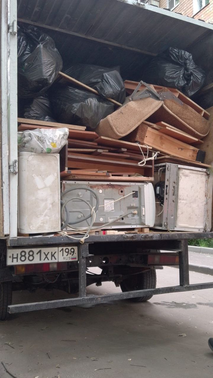 Газель, полная мебели и техники